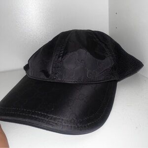 Gucci Unisex Black GG Monogram Baseball Cap